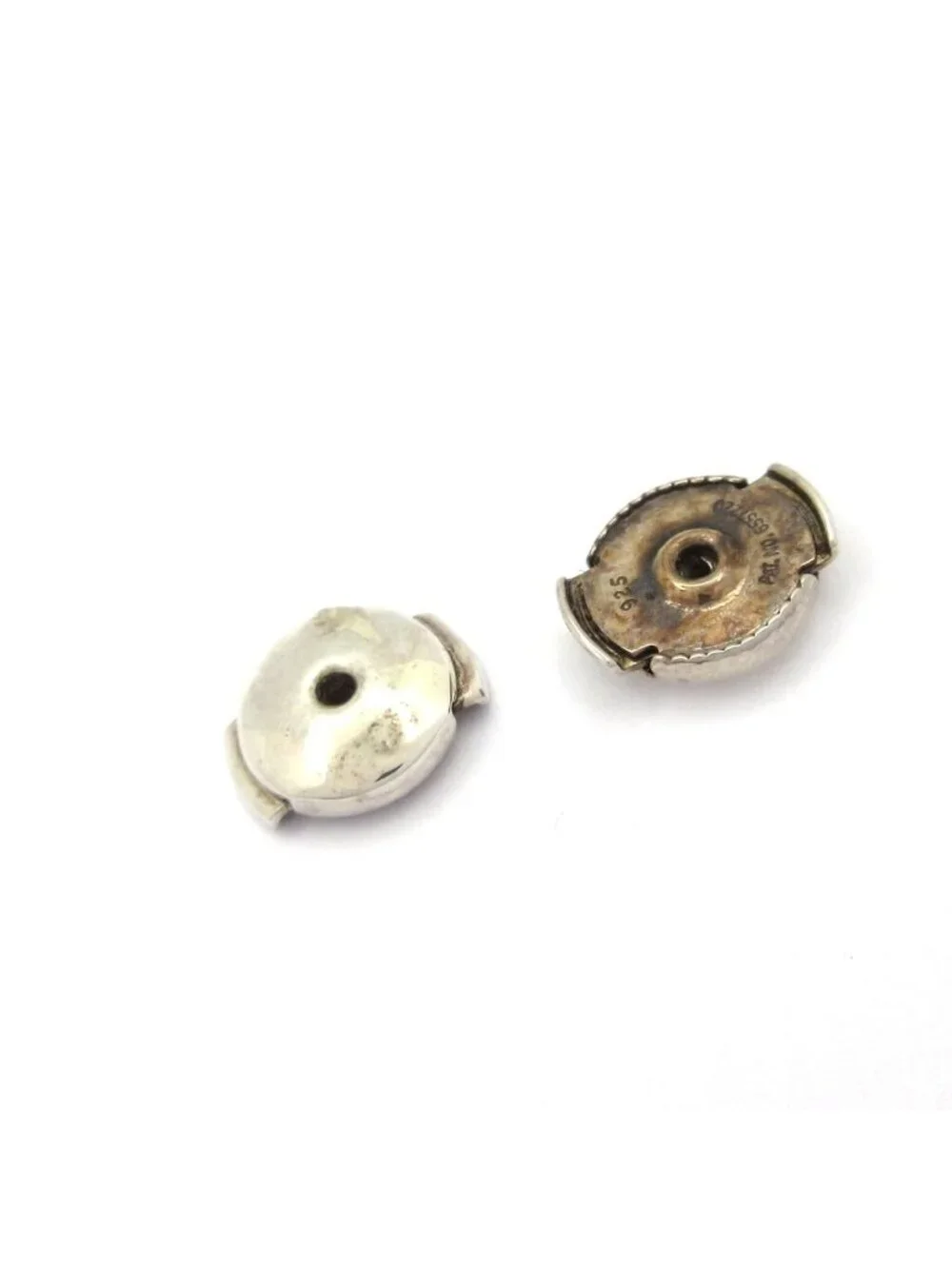 Hermes Earrings Loop MM Silver
